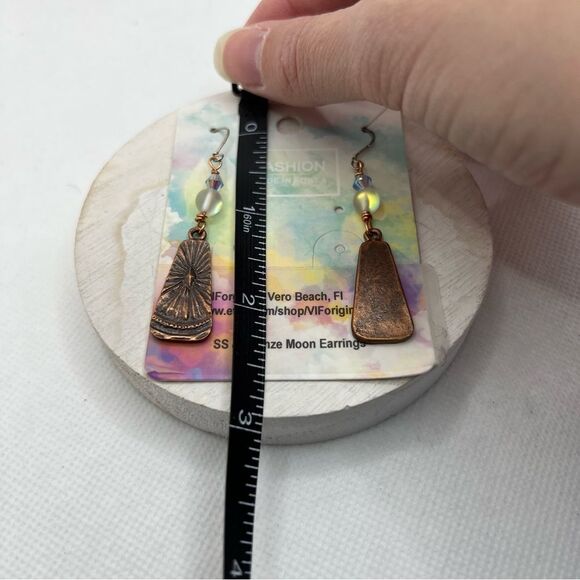 VIF Originals Sterling Silver & Bronze Earrings - Picture 5 of 6